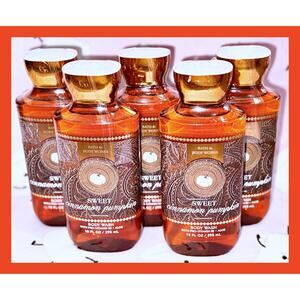 Bath & Body Works Sweet Cinnamon Pumpkin 10oz Shower Gel Body Wash Aloe B5 x5